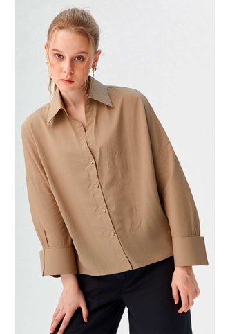 Blusa Para Mujer Manga 3/4 Beige Marca L&H Ref. 2J412276 L&H