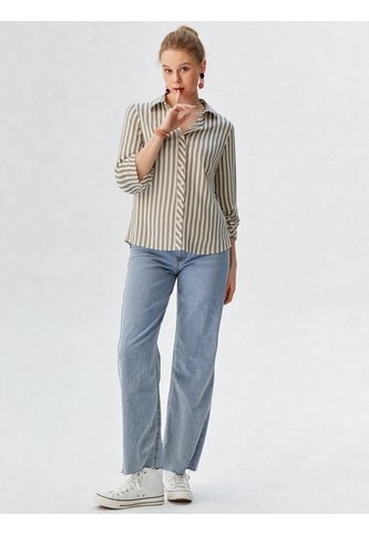 Blusa Para Mujer Manga 3/4 Beige Marca L&H Ref. 5P412294 L&H