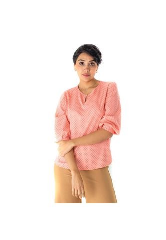 Blusa Para Mujer Manga 3/4 Rosado Marca L&H L&H