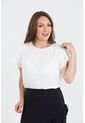 Blusa Para Mujer Manga Corta Blanco Marca LYH de L&H