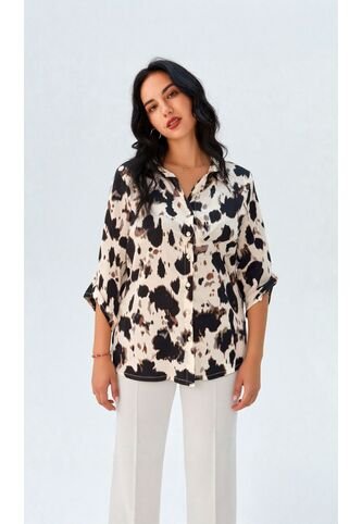 Blusa Para Mujer Manga 3/4 Negro Marca L&H Ref. 1F412699 L&H