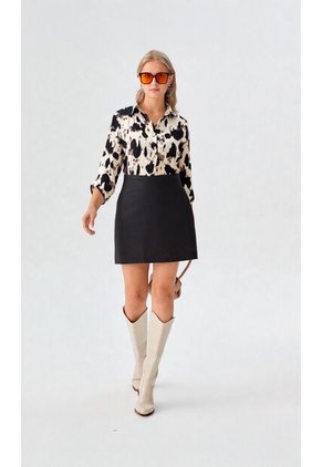 Blusa Para Mujer Manga 3/4 Negro Marca L&H Ref. 1F412699