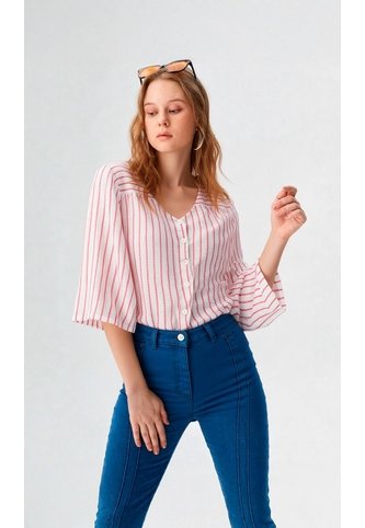 Blusa Para Mujer Manga 3/4 Rosado Marca L&H Ref. 1F412720 L&H