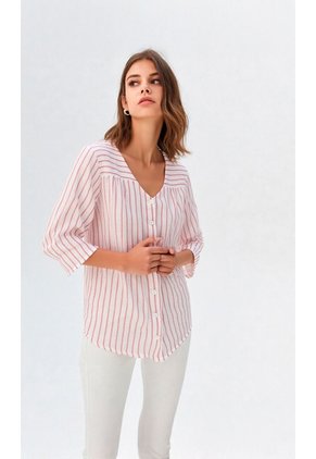 Blusa Para Mujer Manga 3/4 Rosado Marca L&H Ref. 1F412720