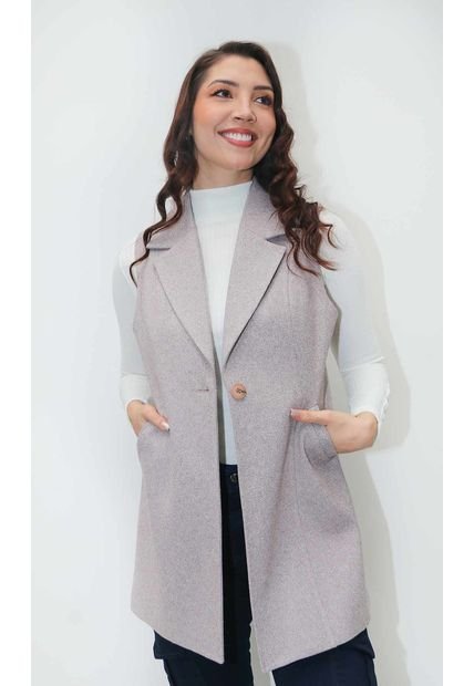 Chaleco Para Mujer Beige Marca L&H