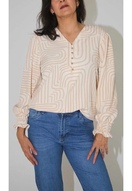 Blusa Para Mujer Manga Larga Coral Marca L&H