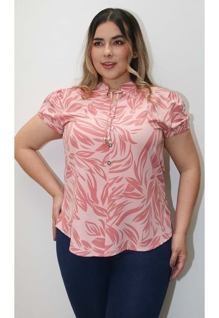 Blusa Para Mujer. Manga Corta Rosado Marca L&H