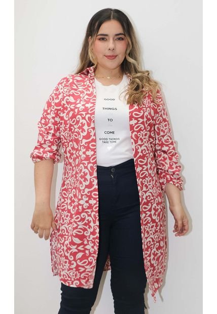 Chilango Para Mujer. Manga 3/4 Rosado Marca L&H