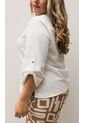 Blusa Para Mujer. Manga 3/4 Blanco Marca L&H Ref. 1F612223 de L&H