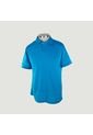 Camiseta Para Hombre Manga Corta Azul Turquesa Marca L&H de L&H