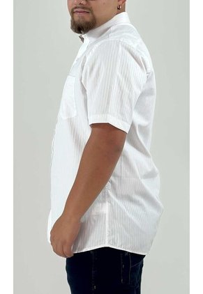 Camisa Para Hombre Manga Corta Blanco Marca L&H