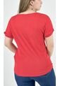 Camiseta Para Mujer Manga Corta Rojo Marca L&H de L&H