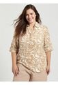 Blusa Para Mujer. Manga 3/4 Beige Marca L&H de L&H