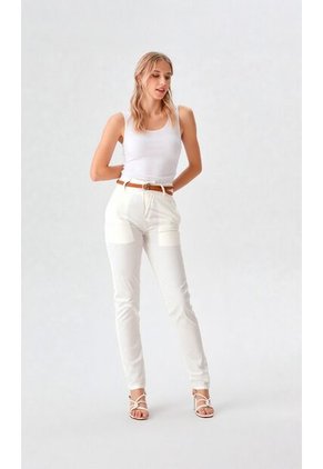 Pantalon Para Mujer Beige Marca L&H