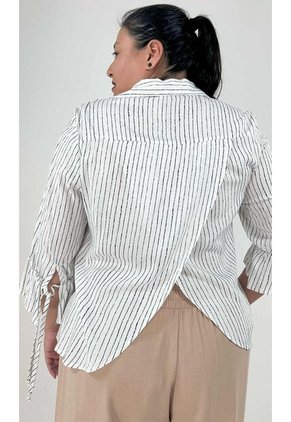 Blusa Para Mujer. Manga 3/4 Blanco Marca L&H