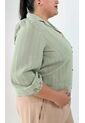 Blusa Para Mujer. Manga 3/4 Verde Marca L&H de L&H