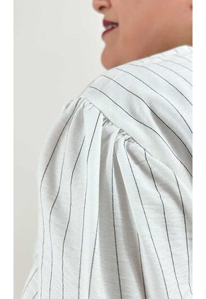 Blusa Para Mujer. Manga 3/4 Blanco Marca L&H