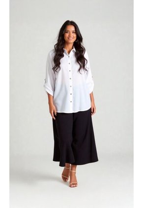 Blusa Para Mujer. Manga 3/4 Beige Marca L&H