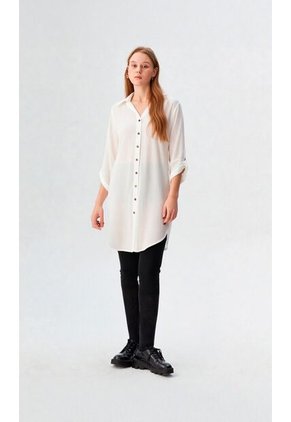 Bluson Para Mujer Manga 3/4 Crudo Marca L&H Ref. 2J424018