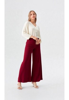 Pantalon Para Mujer Vino Marca L&H Ref. 2J407032