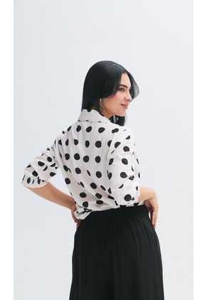 Blusa Para Mujer Manga 3/4 Crudo Marca L&H Ref. 2J412264