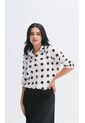 Blusa Para Mujer Manga 3/4 Crudo Marca L&H Ref. 2J412264 de L&H