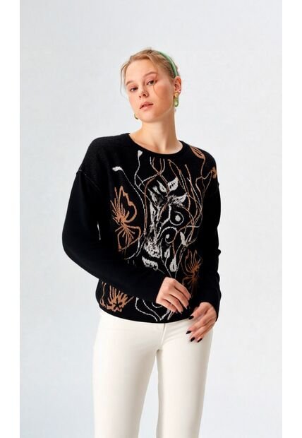 Saco Para Mujer Negro Marca L&H Ref. 4E433042