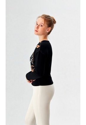 Saco Para Mujer Negro Marca L&H Ref. 4E433042