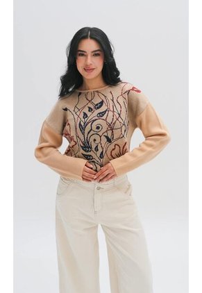 Saco Para Mujer Beige Marca L&H Ref. 4E433042