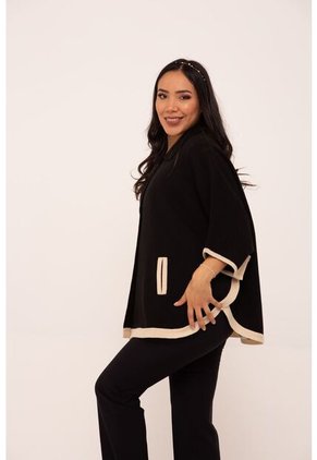 Capa Para Mujer Negro Marca L&H