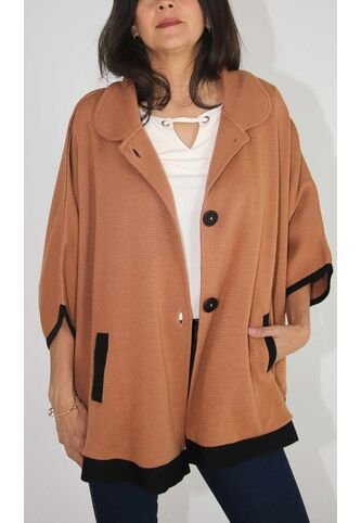 Capa Para Mujer Taupe Marca L&H L&H