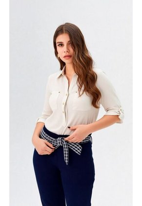 Blusa Para Mujer Manga 3/4 Coral Marca L&H