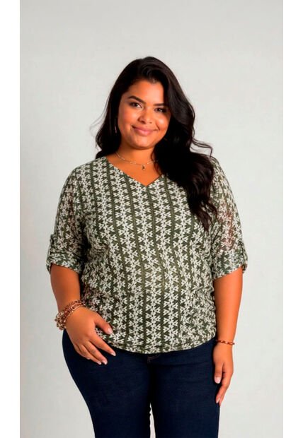 Camiseta Para Mujer. Verde Marca L&H Ref. 4R609071