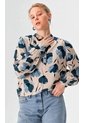 Blusa Para Mujer Manga Larga Azul Marca L&H Ref. 5P412289 de L&H