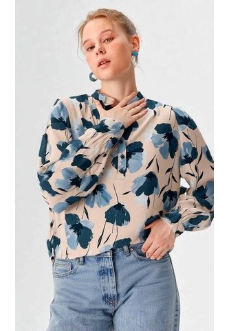 Blusa Para Mujer Manga Larga Azul Marca L&H Ref. 5P412289 L&H