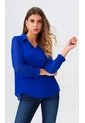 Blusa Para Mujer Manga 3/4 Azul Rey Marca L&H Ref. 5P412287 de L&H