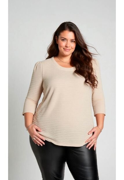 Camiseta Para Mujer. Beige Marca L&H Ref. 2J609094