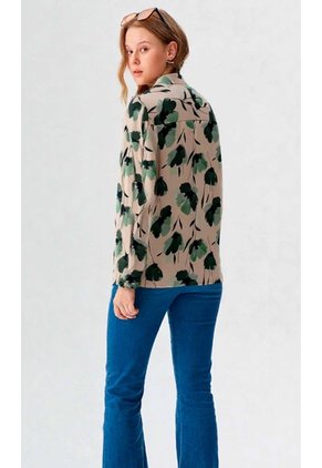 Blusa Para Mujer Manga Larga Verde Marca L&H Ref. 5P412289