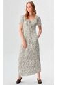 Vestido Para Mujer Manga Corta Verde Marca L&H Ref. 1Y417034 de L&H