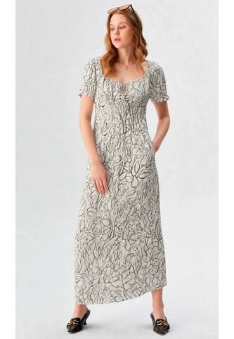 Vestido Para Mujer Manga Corta Verde Marca L&H Ref. 1Y417034 L&H