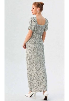 Vestido Para Mujer Manga Corta Verde Marca L&H Ref. 1Y417034