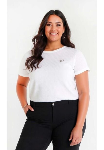 Camiseta Para Mujer. Manga Corta Blanco Marca L&H Ref. 4R609072