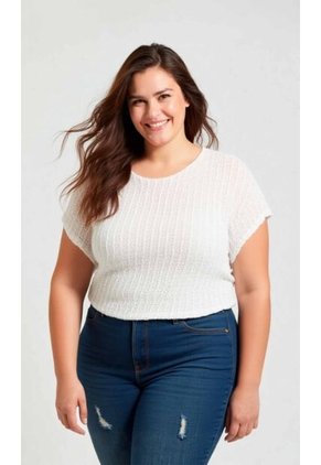 Camiseta Para Mujer. Blanco Marca L&H Ref. 2J609096