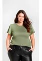 Camiseta Para Mujer. Manga Corta Verde Marca L&H Ref. 4R609072 de L&H