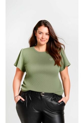Camiseta Para Mujer. Manga Corta Verde Marca L&H Ref. 4R609072 L&H