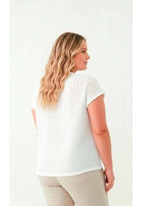 Camiseta Para Mujer. Blanco Marca L&H Ref. 2J609096