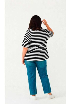 Camiseta Para Mujer. Manga Corta Negro Marca L&H Ref. 2J609097