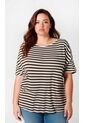 Camiseta Para Mujer. Manga Corta Cafe Marca L&H Ref. 2J609097 de L&H