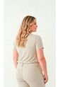 Camiseta Para Mujer. Manga Corta Beige Marca L&H Ref. 4R609073 de L&H