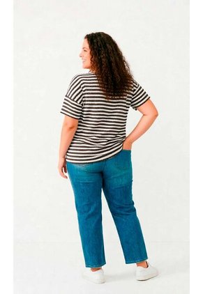 Camiseta Para Mujer. Manga Corta Cafe Marca L&H Ref. 2J609097